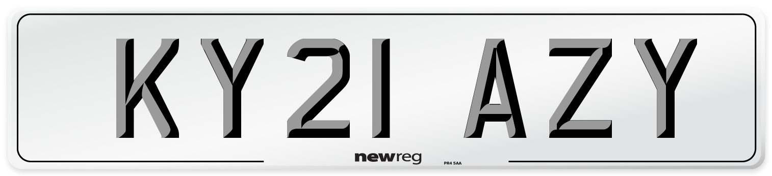 KY21 AZY Number Plate from New Reg